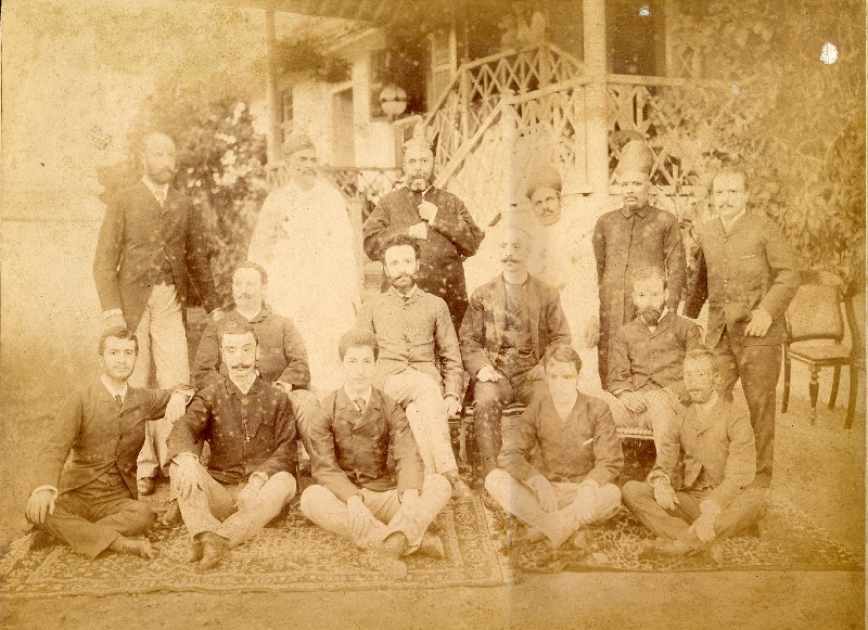 Bombay Centre Alexander Pallis Janni Parmenides (thief) Strati Ralli sitting far right-2.jpg